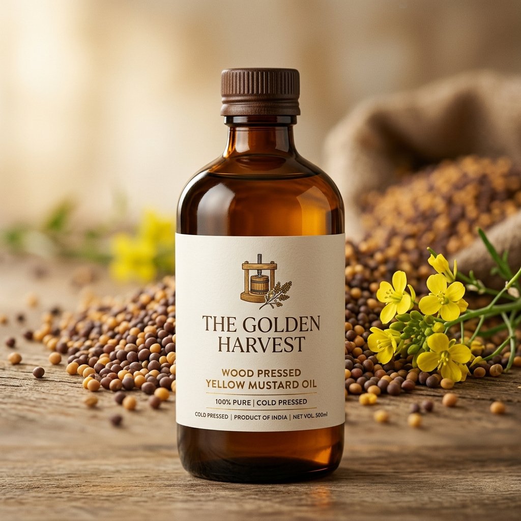 Traditional Wood Pressed Yellow Mustard Oil
